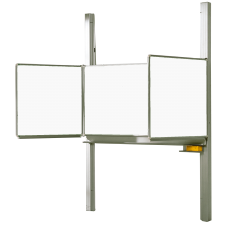 Produktbild Whiteboard Schultafel Pylonentafel aus Premium Stahlemaille, Serie PYKL E, weiß 