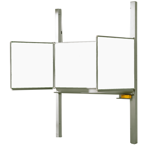 Produkt Bild Whiteboard Pylonentafel aus Stahl, Serie PYKL ST, weiß 