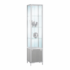Produktbild Standvitrine LINK mit einer Drehflügeltür für den Innenbereich 